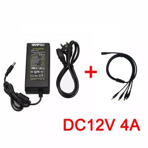 Аксессуары один четвертый DC 12V 4A Monitor Adapter Power для наблюдения за камерами видеонаблюдения