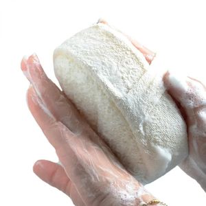 1 pc morbido fresco fresco natura naturale lucca lucca sponge doccia spazzollo scrubber esfoliante pad bambolo da bagno bianco