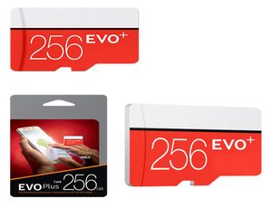 2018 Evo Plus 256GB 128G 64GB TF Flash Memory Card 95MBS класс 10 с SD -адаптером Blister Package1712354