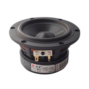 Hoparlörler 1 Parça Ses Laboratuarları 4 '' HIFI orta kademe hoparlör sürücü ünitesi seramikler kaplı alüminyum koni döküm çerçevesi 4/8ohm 40W d120mm yuvarlak