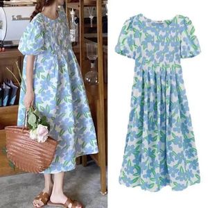 Бердиториальные платья летняя мода Aline Loase Ship рукав юбка беременная женщина одежда беременность мама печатное платье y240326