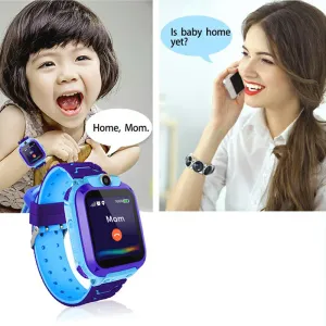 Смотреть Q12 Kids Smart Watch Водонепроницаемые IP67 SOS Antillost Baby 2G SIM -карта Телефонные звонки Tracker Tracker Kids Smart Wwatch подарки