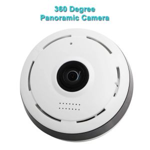 Kameralar 360 Geniş Açılı Fisheye Wifi Mini Kamera Kablosuz 1080p VR Panoramik IP Kamera Telefon Uygulaması Kapalı Ev Güvenliği CCTV Kamera Sistemi