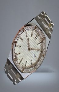 Eternity JFF Top Version Ladies Watches 33mm ghiacciato cz Diamond BEZEL White Dial Muovo in quarzo Swiss 67651 Womens Watch 316L ST3140743