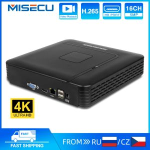 Recorder Miscu H.265+ Mini NVR 16Ch 8MP 4K/5M/4M/3M/1080p Ausgabe für IP -Überwachungskamera -Kit Video Recorder Motion Detection P2P Onvif