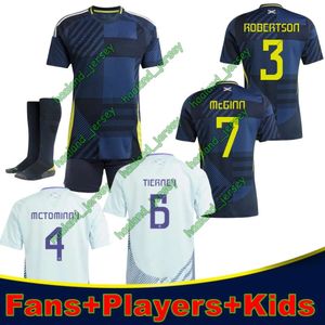 McTominay İskoçya Futbol Gömlek 2024 Futbol Kiti İskoç Milli Takımı McGinn Futbol Gömlek Çocuk Seti Ev Deniz Kuvvetleri Robertson Futbol Forması