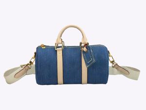 lüks tasarımcı bagaj çantası klasik 25cn erkek seyahat çantası denim çanta omuz çantası erkek ve kadın seyahat çantası