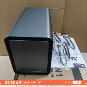 CPUS Jonsbo N1 Case Case Itx NAS Server Home Office Storage Allinone Multimedia 5 Hard Disk Location Hotswappable Aluminum Chassis