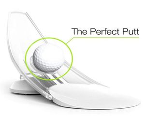 Basınçlı Putt Trainer Golf Puting Aid Dole Putt Uygulama Eğitimi Mükemmel Golf Puting8651518