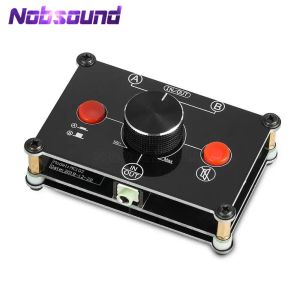 Amplifikatör nobsound küçük ayı mc102 pasif preamp mini 2way 3way 3.5mm stereo ses anahtarlayıcı kutu anahtarlayıcı kulaklık hoparlörü jack splitter