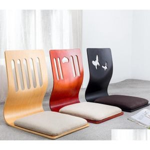 Wohnzimmermöbel Boden Sitzgelegenheiten Zaisu Stuhl Asian Design Japanischer Stil Tatami Beinless Meditation Kissen EEA591111774171 DROP D DHCAL