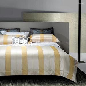 Bedding Sets Luxo Europa Jacquard Conjunto 1000tc Cedro de algodão Linen Trepa de lençol de tampa de lençol de lençóis Têxteis domésticos