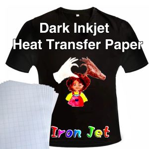 Бумага A4 Светлая темная хлопчатобумажная ткань DIY Железное тепловое прессование бумага для печати