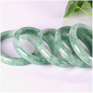 Bileklik doğal jadeite jade kadınlar Çin jadları taş aksesuarlar moda cazibesi mücevherler gerçek bilezik amet damla teslimat dhfdr