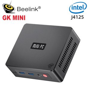 CPUS Beelink Gk Mini Intel Celeron J4125 Quad Core Mini PC DDR4 8GB 256GB SSD WIN 10 Desktop com porta HD 1000m LAN computador