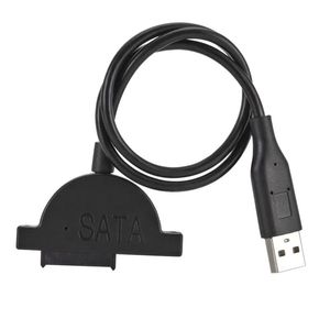Новый 2024 USB 2,0 до мини -SATA II 7+6 13PIN Адаптер для ноутбука CD/DVD ROM Slimline Drive Vint