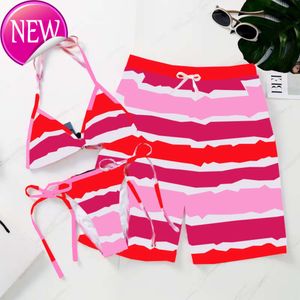 2024 Nuovo stilista di moda set di bikini sexy set a buon mercato arcobaleno a buon mercato femminile sexy estate pantaloncini da bagno dolci