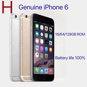 Orijinal Kilidini Açın Orijinal İPhone 6 4.7 inç Parmak İzi 5.5in A8 1G RAM 16/64/128GB ROM iOS Kilidi LTE 4G Telefon Pil Ömrü% 100