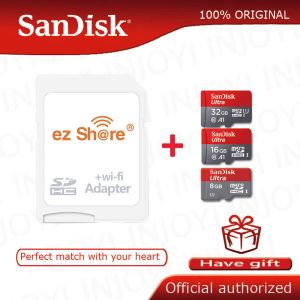 Мыши ezshare беспроводной адаптер Wi -Fi+ Ultra 8GB 16GB 32GB Class10 MicroSD Wi -Fi беспроводная TF -карта Micro SD Card Memory Card
