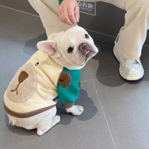 Köpek Giyim Karikatür Bear Hoodie Giysileri Moda Scoop Necline Tasarım Basit Kawaii Küçük Köpekler Kedi Kedi Sıcak Kalın Yumuşak Evcil Hayvan Ürünleri