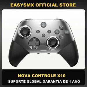 Игровые контроллеры Joysticks EasySmx X10 Беспроводной беспроводной контроллер джойстика, подходящий для механических игровых плат на ПК iOS Android Phones Showeres Q240407