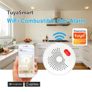 Dedektör Uygulama Push Bildirimi ve Kontrolü Doğal Gaz LPG Sızıntı Sensörü WiFi Gerçek Zamanlı Kablosuz Duman Alarm Akıllı Yaşam Tuka