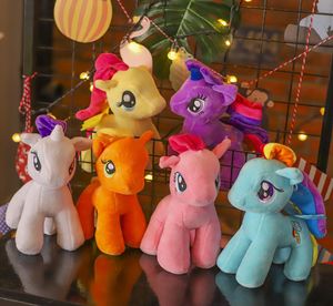 25 см. Плюшевые игрушки Unicorn Toys 10039039 Rainbow Plush Kids Toys 10 -дюймовые фаршированные животные издания фильма Коллекция издания пони дизайн дома BA2216600