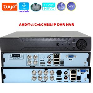 Регистратор CCTV 1080N DVR 8CH/4CH Гибридная поддержка Полноканальное коаксиальное звучание звук обнаружение для 1080p AHD IP -камеры.