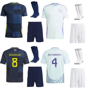 2024 2025 Шотландия футбольная рубашка футбольные майки Тирни Адамс Робертсон 24 25 McGregor Men Childrent Kit Set Set Носки
