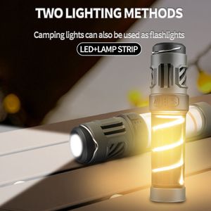 Şarj edilebilir kovucu mini kamp ışığı üçgen stent açık su geçirmez kamp el feneri manyetik tasarım sivrisinek kovucu aydınlatma lambası