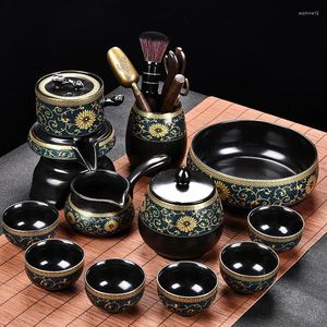 Чайные наборы Travel Pot Tea Set Cup Infuser Ceramic японская портативная традиционная дневная Zisha Taza de te WSW35xp