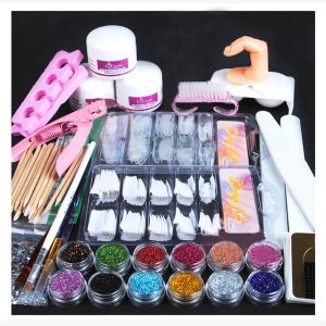 Guns Full Manicure Manicure Manicure Pro акриловый набор с буровым хит -акриловым жидкостью для ногтя глянец с блестками.