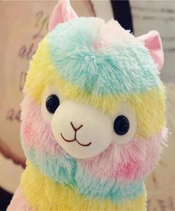 Rainbow Alpaca Plush Toys Vicugna Pacos Kawaii мягкий альпасассо овца лама фаршированная игрушка для животных для детей Dropship6718866