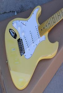 Fabrika Özel Sollu Hafif Sarı Elektrikli Gitar Vintage Styleywellow Maple Neckchrome HardwareCan Özelleştirilmiş 4563039