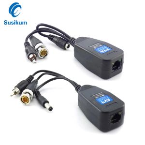 Intercom 4K CCTV Pasif Audio Video Balun 8MP Güç Bükülmüş Çifti BNC - RJ45 Konnektörü HDCVI/TVI/AHD Kamera