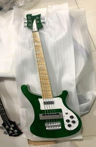 Совершенно новое прибытие 5 String 4003 Rickenbacke Electric Bass Guitar Top Calize в металлическом зеленом 20 06011951464