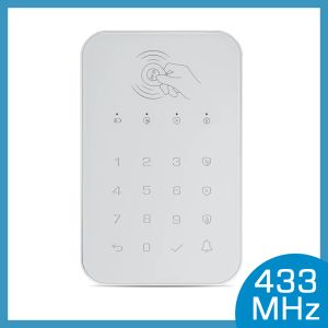 Klavye 433MHz Akıllı Ev Güvenlik Sistemi için Kablosuz Tuş Takımı Hırsız Yangın Alarmı Ana Bilgisayar Kontrol Paneli Desteği RFID Etiket Kol Silahı