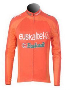 Kış Polar Termal Sadece Bisiklet Ceketleri Giyim Giyim Uzun Jersey Ropa Ciclismo 2012 2013 Euskaltel Pro Takım Boyutu: XS-4XL2660599