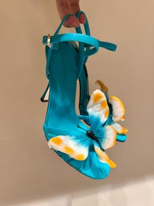 2024 Модное шоу Супер китайское антикварное сокровище цветочные украшения с открытыми сандалиями с высоким ножом