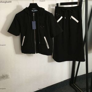 Дизайнерская куртка женщин бренда женская одежда весенняя юбка мода с логотипом моды с коротким рукавами на молнии на молнии