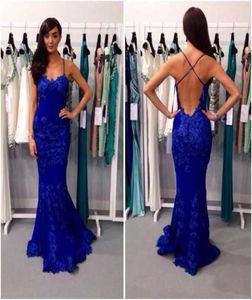 2017 Blue Color Prom Платье сексуальное русалка с низким разрешением открыто длинные женщины без спинки платье WH4769364115