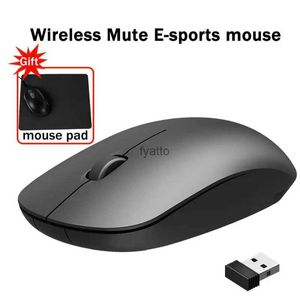 Мыши Ryra Bluetooth Wireless Mouse 2,4G USB Silent для ноутбука Mini Ultra Ultra Thin Mode Battery Game H240407