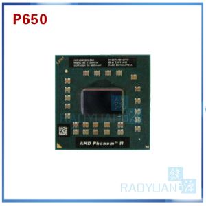 Процессор процессора процессора CPU AMD AMD феном P650 HMP650SGR23GM P650 CPU DUAL CORE 2,60 ГГц 2 МБ CACE SOCKET S1 (S1G4) PGA638