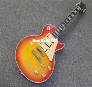 Custom Ace Frehley Budokan Heritage Cherry Sunburst Heavy Relic E -Gitarre Little Pin Ton Pro Bridge Weiße Perle Banjo Grov8982899