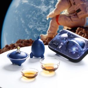 Чайные наборы портативные один горшок с двумя чашками с чайным на открытом воздухе для People Space Dream костюм