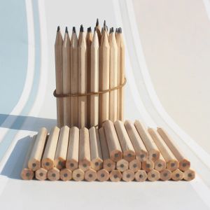 Карандаши 3,5 дюйма 100 шт./Лот HB Wood Pencil, студенты наброски канцелярские канцелярские товары, школьные школьные товары поставки экологически чистые витрины