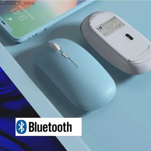 Мыша мыши Bluetooth для iPad Samsung Huawei Lenovo Mipad Android Windows Батарея батарея для ноутбука для ноутбука Y240407