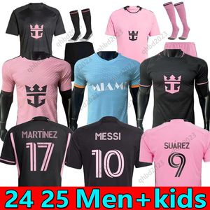 Messis 2024 2025 Miami Cf Suarez Futbol Formaları Inter Matuidi Martinez Mota Higuain Jean Fray Campana Yedlin 24 25 Erkek Çocuk Kiti Oyuncu Hayranları Futbol Gömlek 4xl