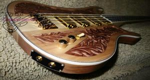 Özel 4003 Bas 4 String Bas Guitar Ahşap Manuel Heykel Elektrik Bas Renkli Altın Seçmeler Çin'de Yapıldı 2941471