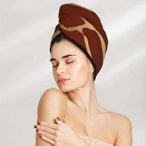 Полотенце для девушки для волос намочительская шляпа золото жираф кеп